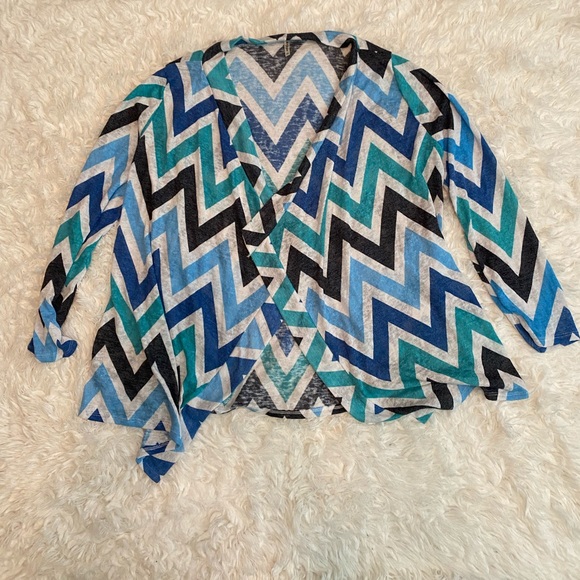 Lightweight zigzag cardigan - Picture 4 of 6